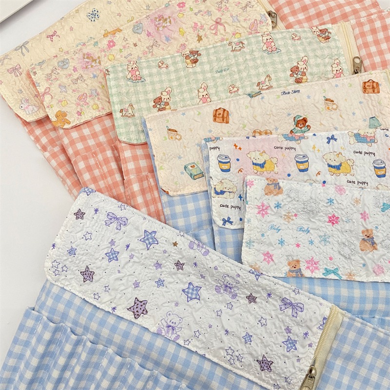 Pen Pouch Roll - Sevimli Karikatür Desenli Kabartmalı Kalem Rulo