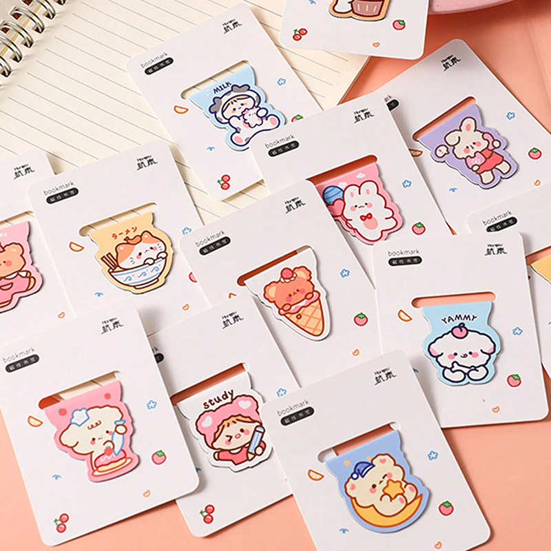 5 adet sevimli karikatür ayı m - Bookmark Magnetic Clip incelemesi ve fiyatı