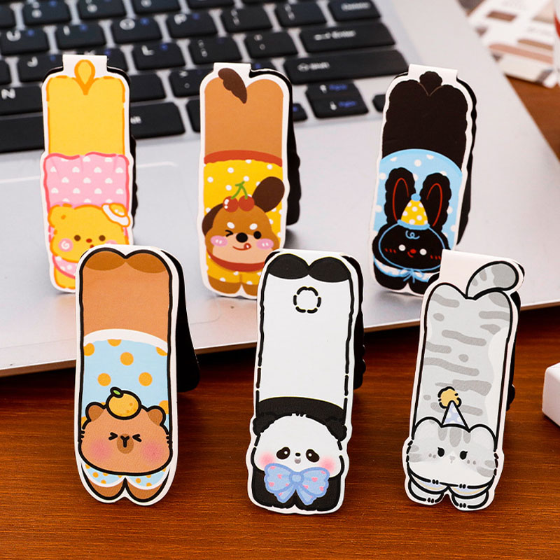 6 adet Kawaii Sevimli Hayvan M - Bookmark Magnetic Clip incelemesi ve fiyatı