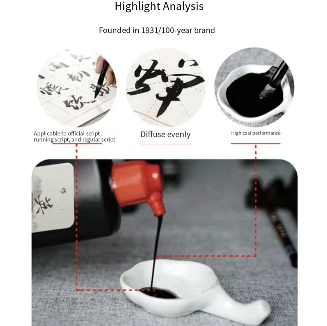 Siyah Çin Kaligrafi Mürekkebi  - Calligraphy Ink Bottle incelemesi ve fiyatı