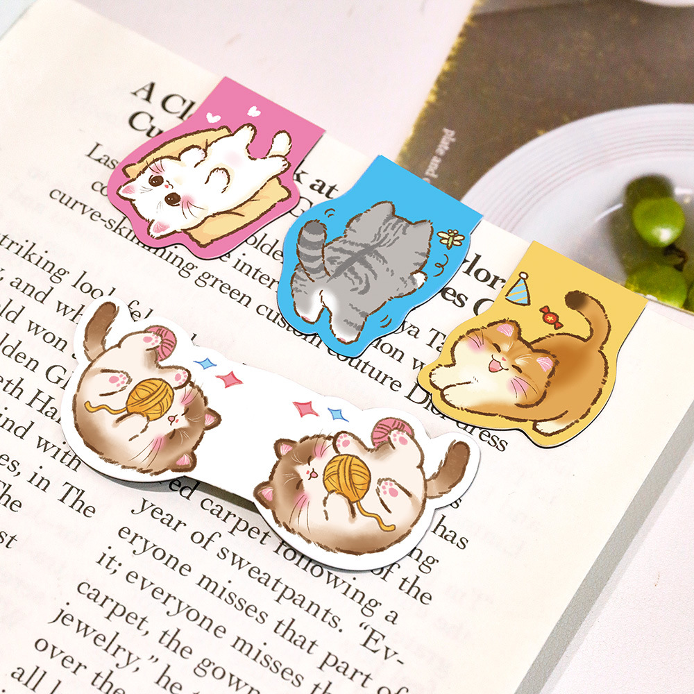 2 adet/takım sevimli kedi many - Bookmark Magnetic Clip incelemesi ve fiyatı