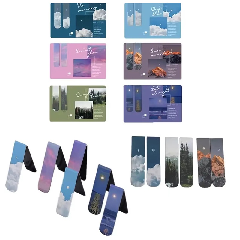 2 adet manzara temalı manyetik - Bookmark Magnetic Clip incelemesi ve fiyatı