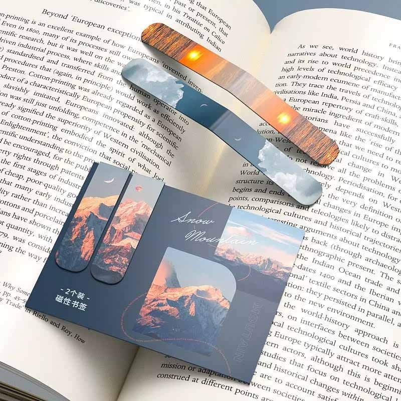 2 adet manzara temalı manyetik - Bookmark Magnetic Clip incelemesi ve fiyatı