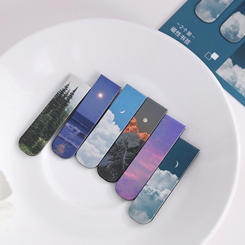 2 adet manzara temalı manyetik - Bookmark Magnetic Clip incelemesi ve fiyatı
